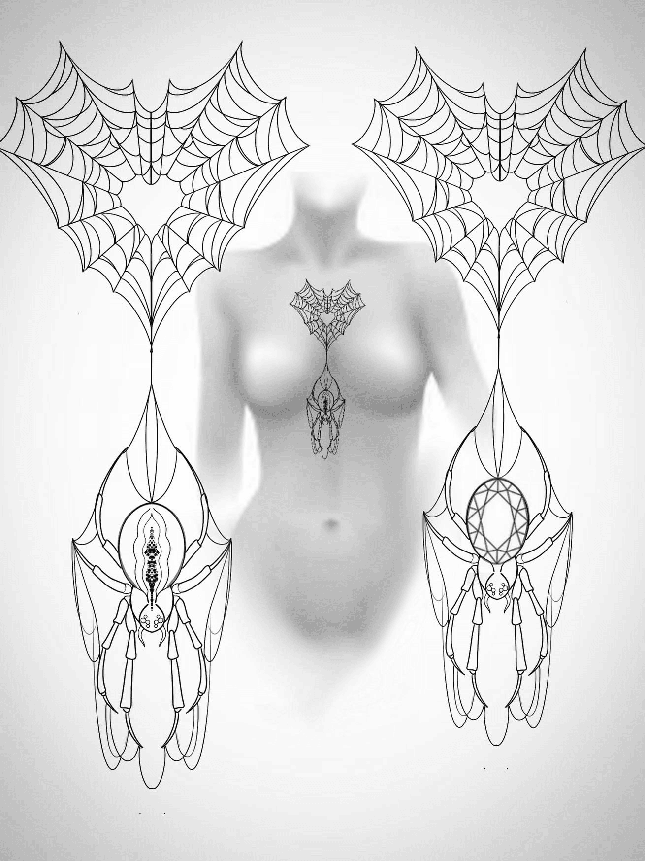 Bats lotus mandala tattoo design spider webs  Web tattoo Spider web  tattoo Mandala tattoo