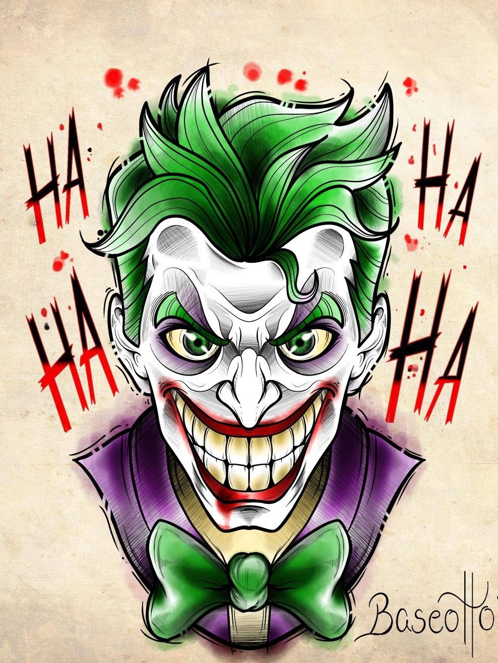 Joker face tattoo by Paul Acker  Post 28344  Joker face tattoo Joker face  Joker tattoo