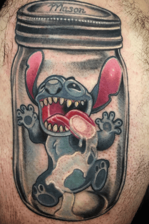 Stitch from lil and stitch from philadelphia tattoo collective 