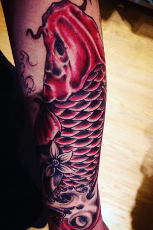 The start of my right sleeve