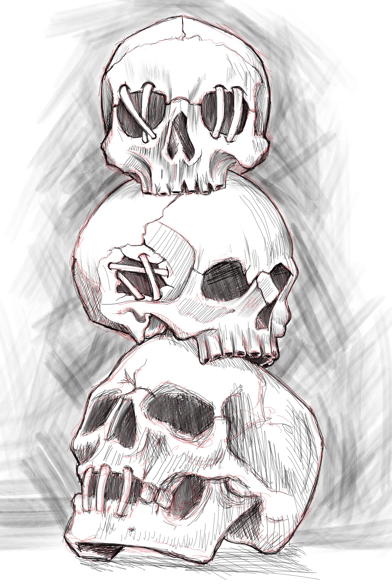 stack of skulls by jusamisfit on DeviantArt