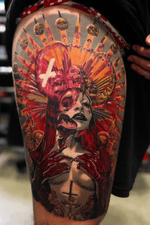 Queen of the dead tattoo by Luis Fernando Puedmag Vinueza #LuisFernandoPuedmagVinueza