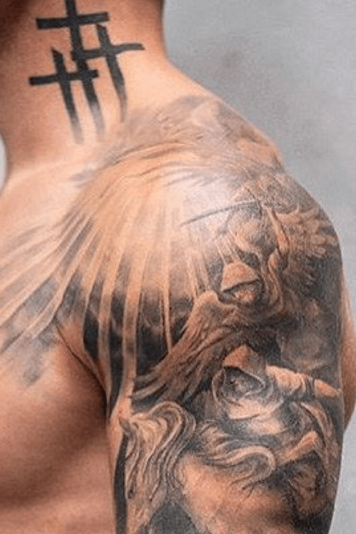 3 cross tattoos on shoulderTikTok Search