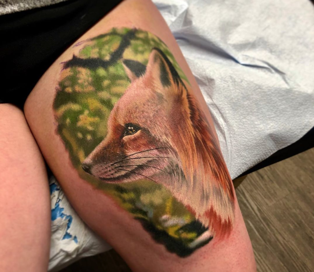 Small Fox Tattoo  Etsy