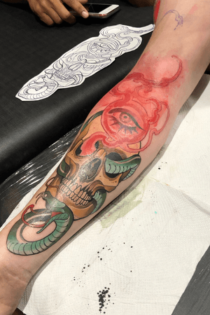 Trabalho em andamento feito pelo Paulo Raphael tattoo 