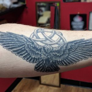 Raven and Viking symbol