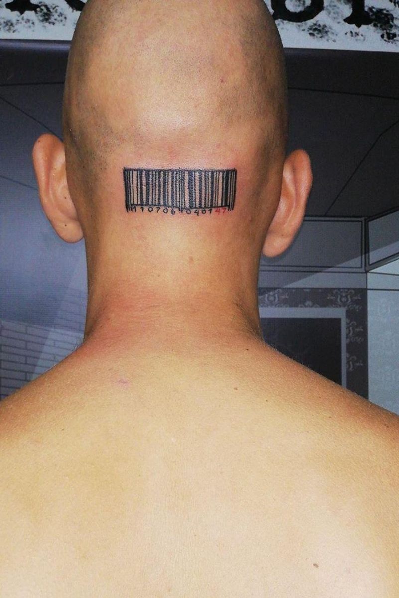 Tattoo Uploaded By Dimitris Bizer Hitman Agent 47 Tattoo Barcode Tattoodo