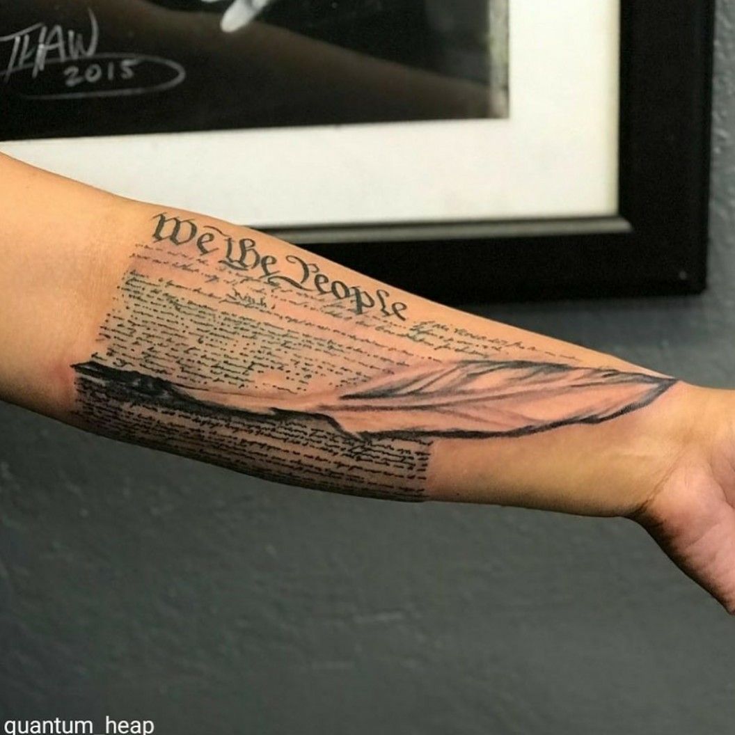 Tattoo uploaded by Vanessa Rodriguez  We The People Beginning of American History  themed sleeve  Tattoodo