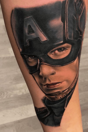 The Captain! #marvel #avengers #captainamerica #sleeve #shadyink #tattooart #color #tattooartist 