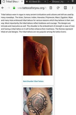 Tribal tattoos with explanation 