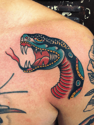 #traditional #traditionaltattoo #snake #vancouver #vancouvertattoo 