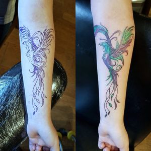 Tattoo uploaded by Pigmental Tattoos • Feminine Phoenix Tattoo #Phoenix # PhoenixTattoo #Feminine #FeminineTattoo #GirlyTattoo #Girly • Tattoodo