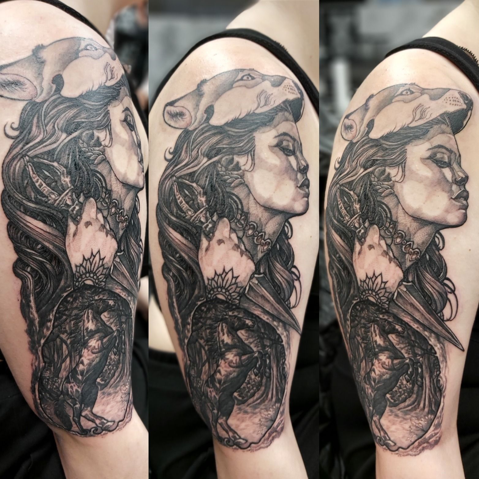 mother nature father time tattoo