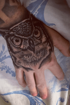 Own hand tattoo 