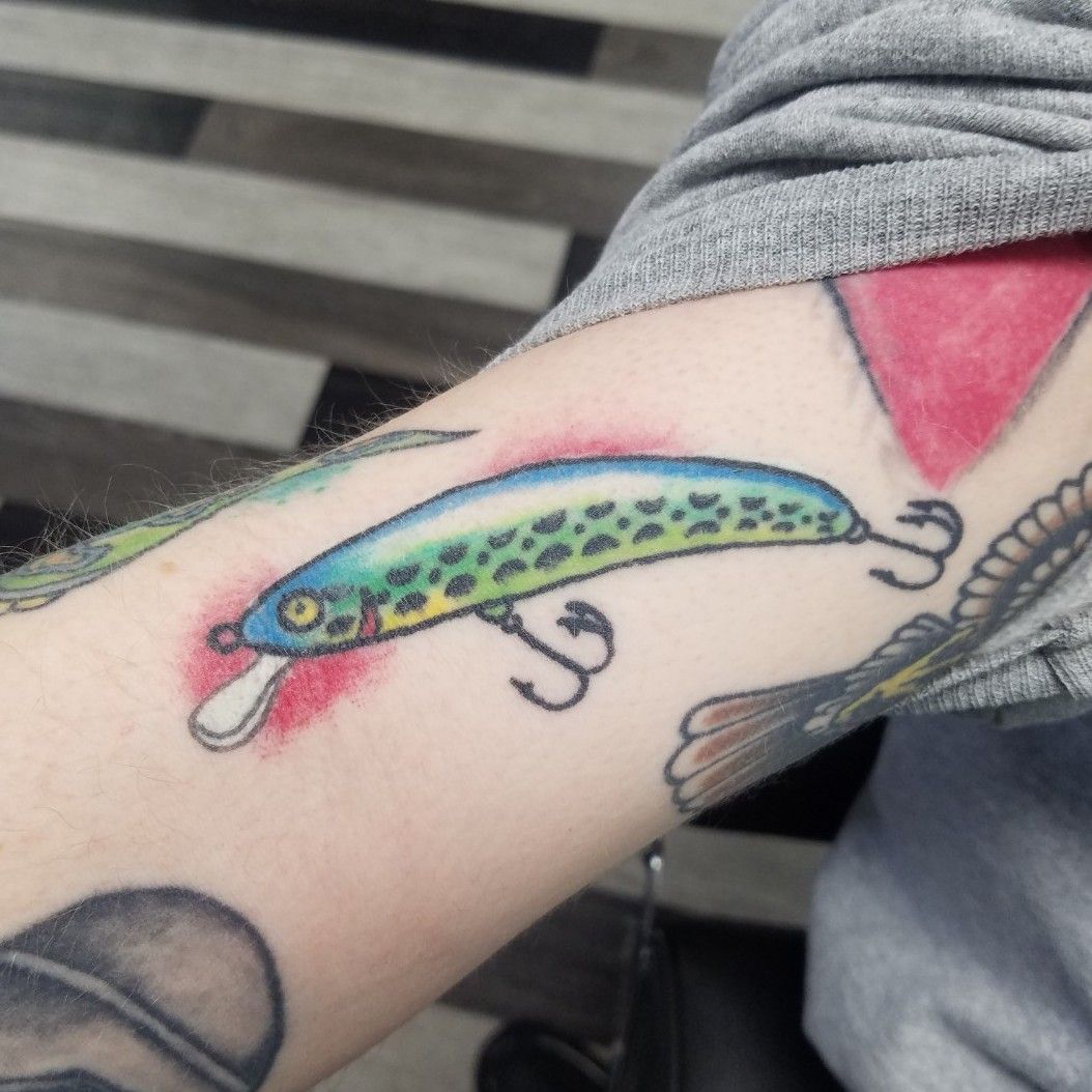 Great Spirits Tattoo  Fishing lure by vinniepernicetattoo  BOOK  WITH VINNIE  greatspiritstattoocom  infogreatspiritstattoocom   4132235958  Facebook