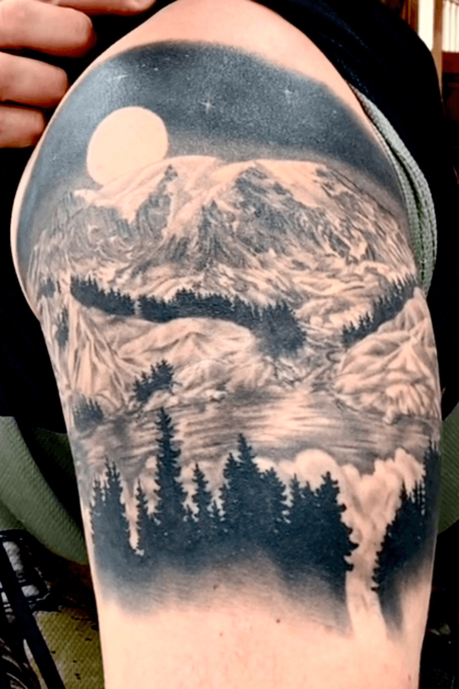 22 Mt rainier tatt ideas  rainier mountain tattoo tattoos