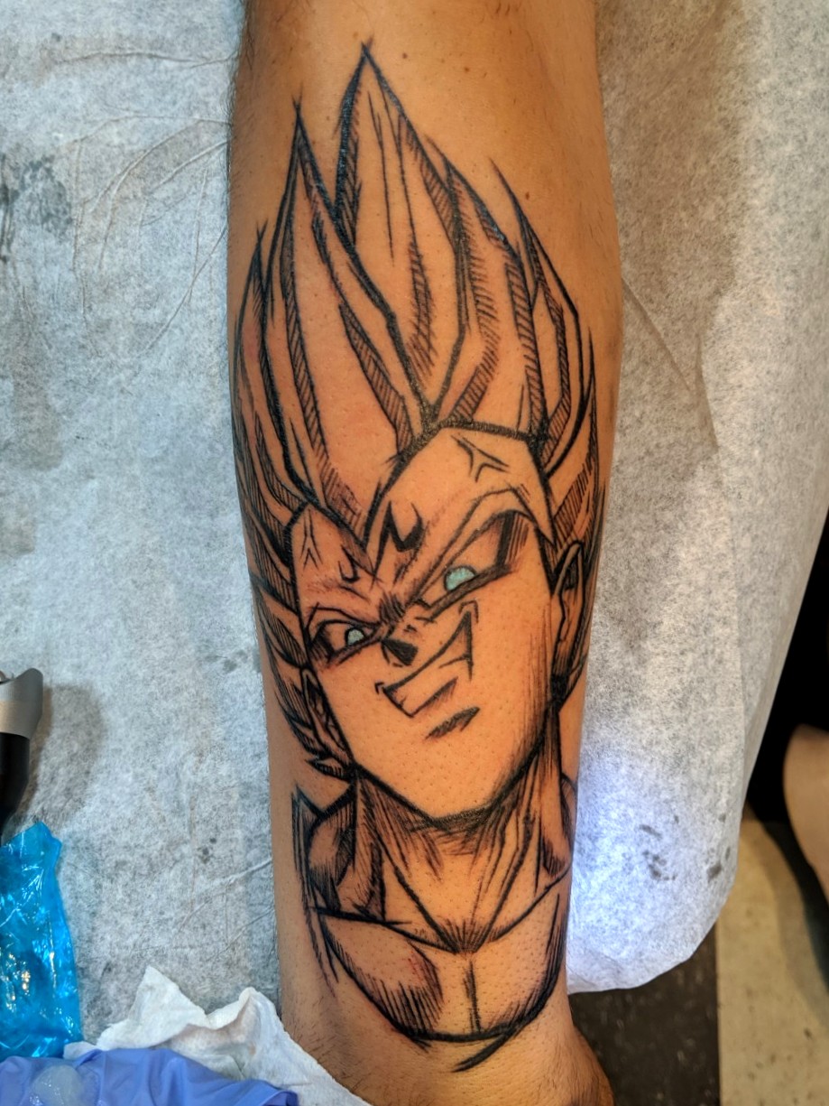 Tattoo uploaded by Ireysha Negron • Vegeta tattoo!!! • Tattoodo