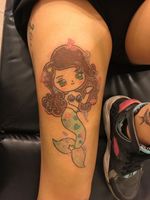 Lil' mermaid kawaii Sígueme en Instagram como @dhana.erika.flan . . . . #tattoo #ink #inked #art #artist #artwork #artoftheday #details #mermaid #mermaidtattoo #kawaii #nice #lovely #girly 