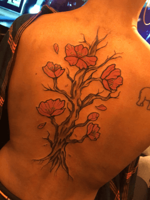 Cherry Blossom back piece 