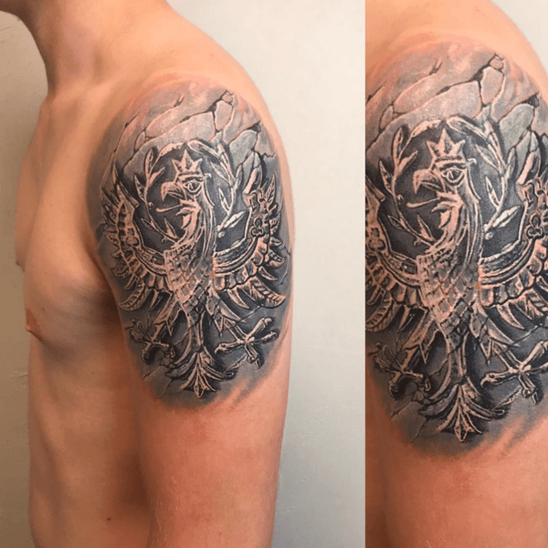 Tattoo from custom colour tattoo art
