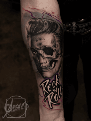 THE • KING...#elvispresley #skull #skinbusters #dortmund #tattoo #tattooed #ink #art #bodyart #love #sexy #ink #design #tattoolove #tattooartist #tattoos #tattooart #inked #tattoocontest #aparticktattoos
