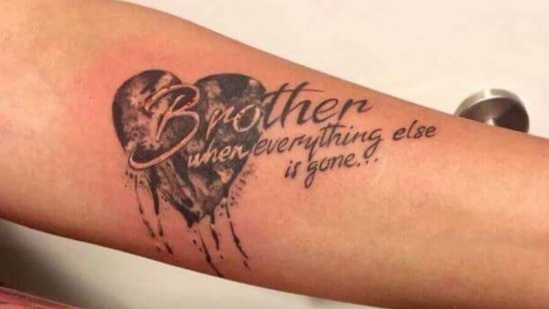 A brother love will forever protect you RIP my brother I love you so  much  Geschwister tattoos Neue tattoos Tattoos für brüder