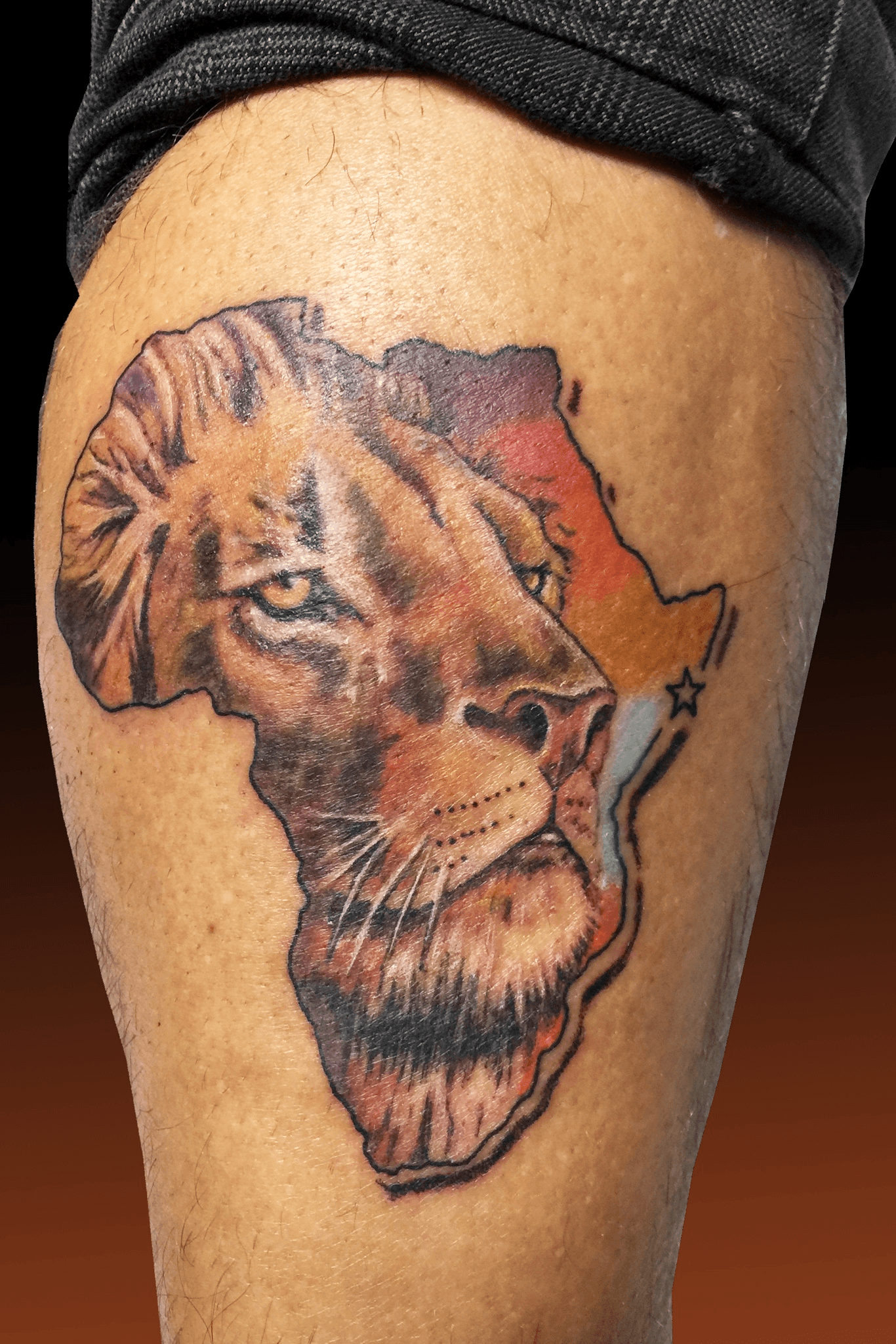 African Map Tattoo On Wrist