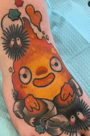 #calcifer from #howlsmovingcastle for appointment info email me at toriewartooth@gmail.com 