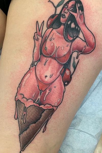 #cherry #icecream babe 🍒🍦 for appointment info email me at toriewartooth@gmail.com 