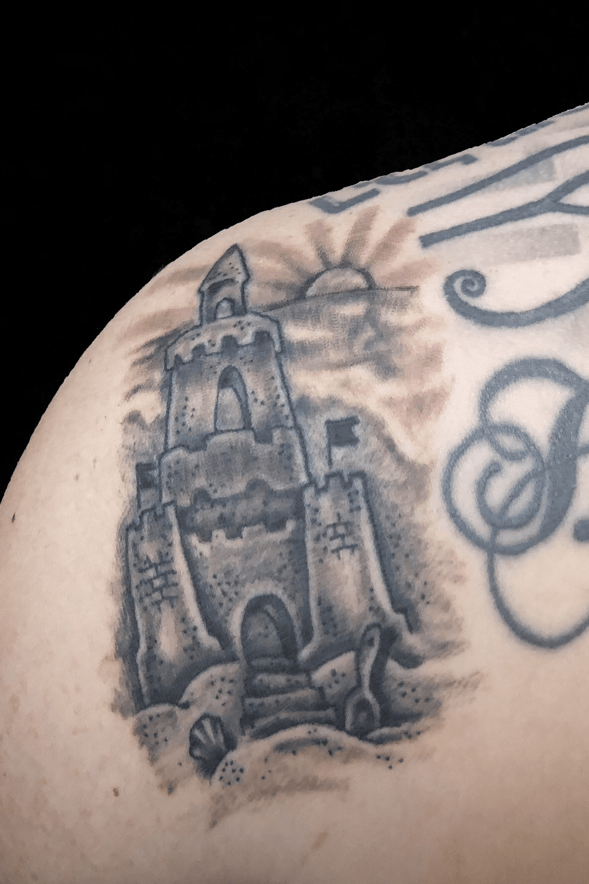 Spooky Magic Palace first tattoo by Juan Estrada at Be Good Tattoo Co  Hamilton ON Canada  rtattoos