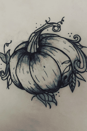 Pumpkin tattoo sketch 🔥
