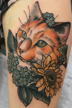 2018 #cat #pet tattoo. For appointment info email me at toriewartooth@gmail.com 