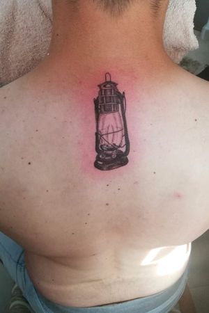 #lamp #LampTattoo  #fenjer #backtattoo #light #tattooart #