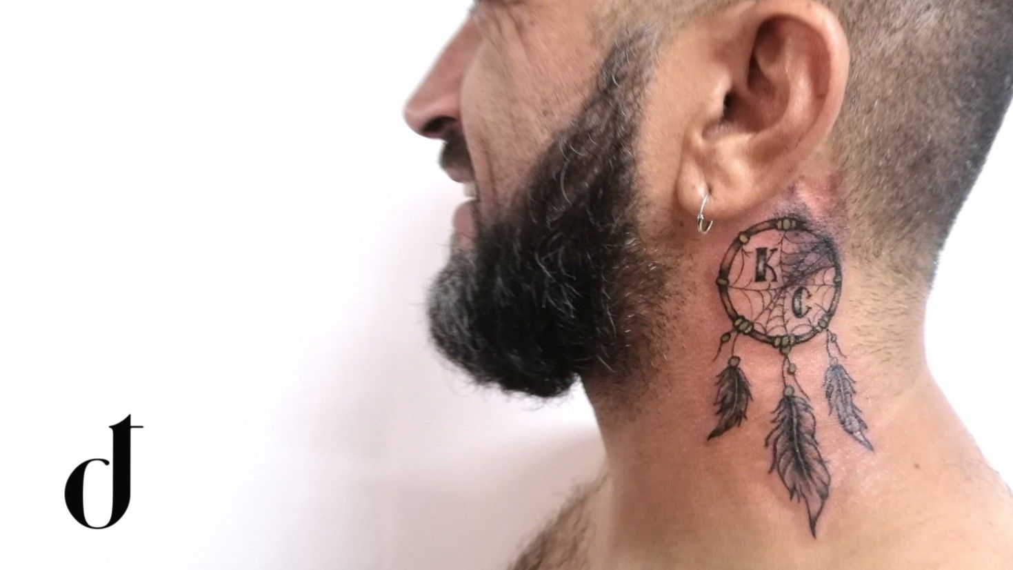 dreamcatcher tattoos neck