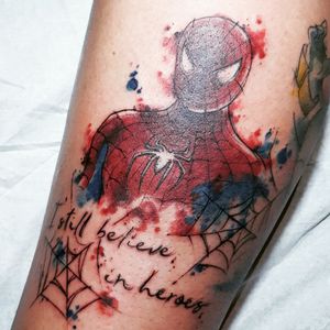 Marvel Marveltattoo Watercolour Watercolourtattoo Spiderman Avengers 