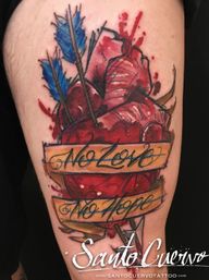 Heart with Arrows Tattoo