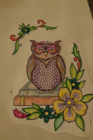 Ideas for the colours on my owl tattoo 