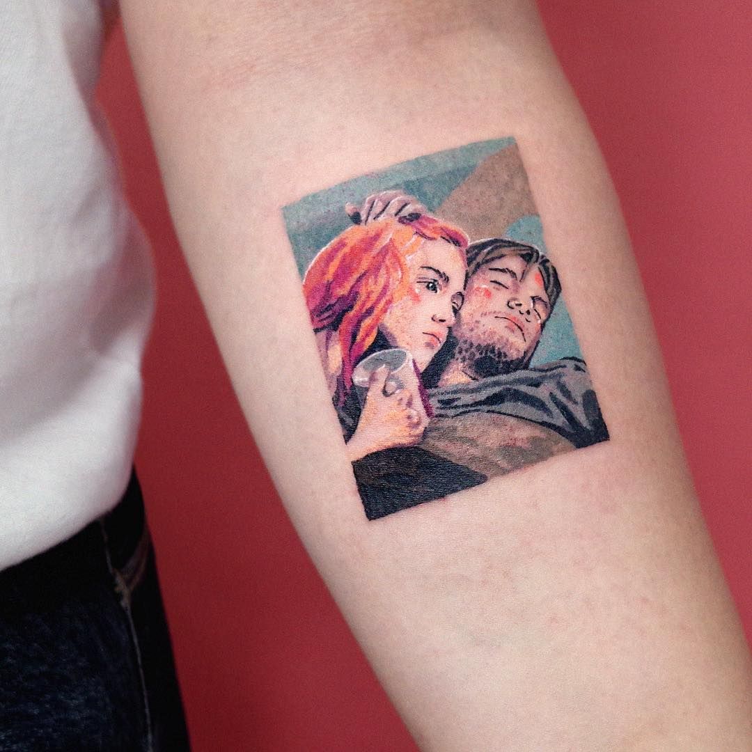 Any Eternal Sunshine fans out there plz ignore the shitty yin yang my  homie did a while back lol  rsticknpokes