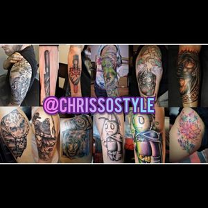 I love doing all kinds of styles with my tattoos. Heres a small collage. For more work my IG:@CHRISSOSTYLE 