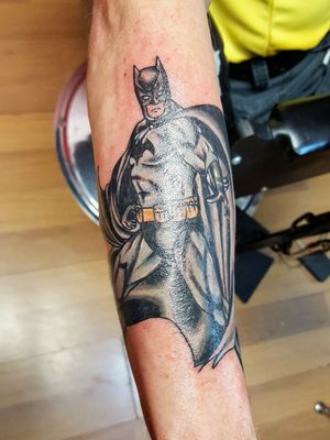 Batman! #batmantattoo #batman #colortattoo #tattooink #tattooart 