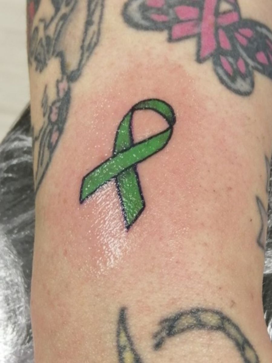 Tattoo uploaded by Ink Imaginarium • World mental health day ribbon