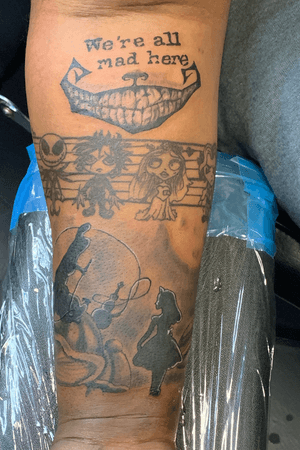 Tim Burton theme tattoo