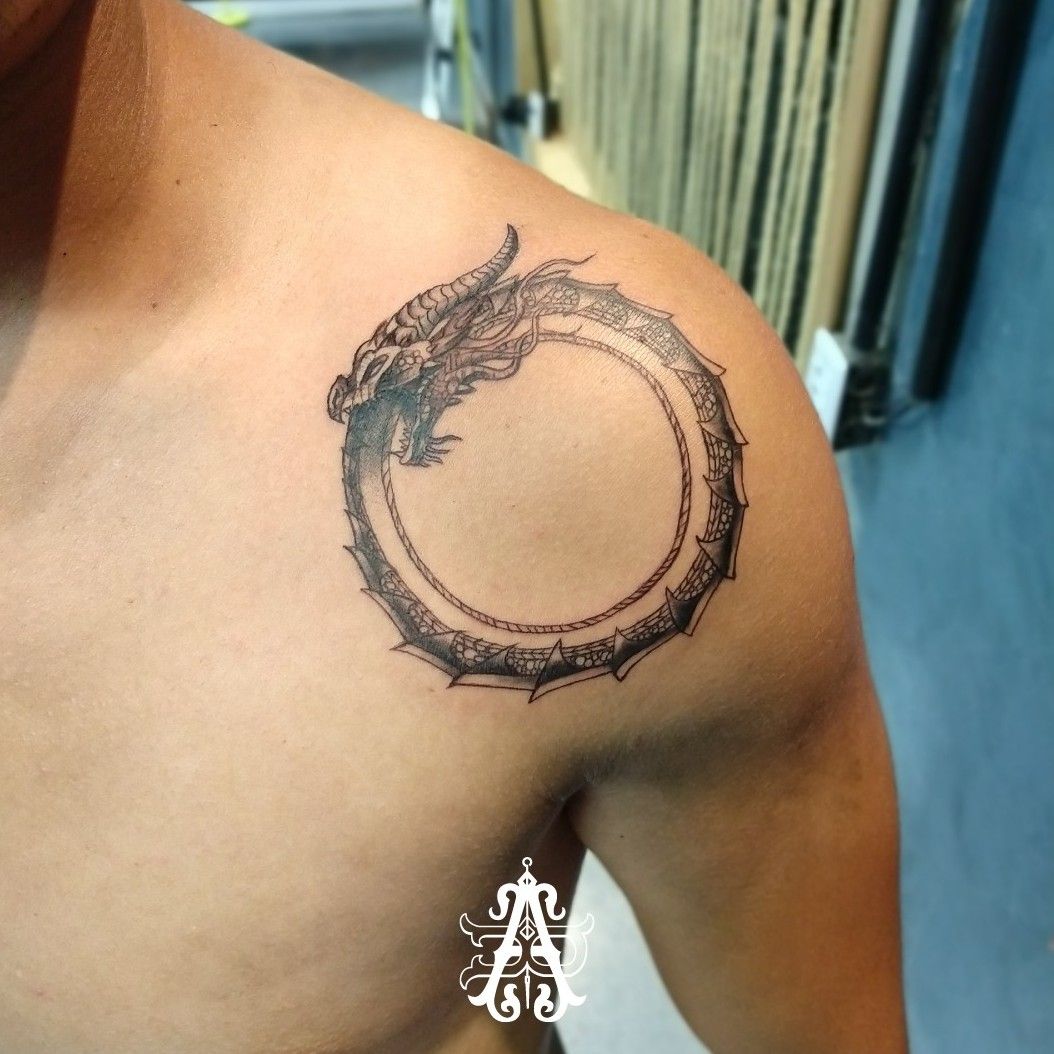 54 Ouroboros Tattoo Designs With Meaning And Ideas