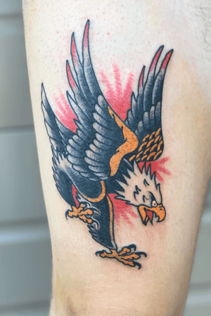 Screaming Eagle 🦅 #Boise #Idaho #tattooartist #tattoo #tattoos #ink #tattooart #inked #art #tattooed #tattoolife #artist #tattooer #tattoodesign #tattooideas #tattoostyle #tattooshop #bodyart  #instatattoo #tattoosofinstagram #drawing #americanatattoos #AmericanTraditional #eagle 