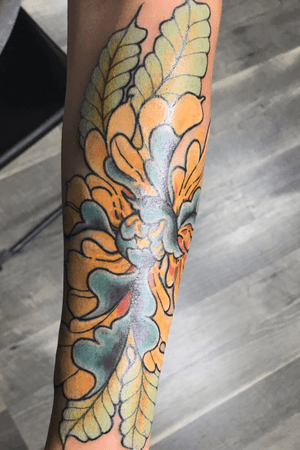 Freehand chrysanthemum Tattoo 