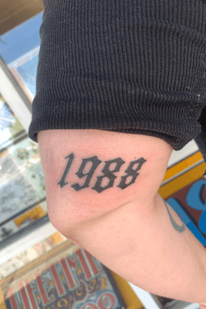 Gothic 1988 #Boise #Idaho #tattooartist #tattoo #tattoos #ink #tattooart #inked #art #tattooed #tattoolife #artist #tattooer #tattoodesign #tattooideas #tattoostyle #tattooshop #bodyart  #instatattoo #tattoosofinstagram #drawing #americanatattoos #AmericanTraditional #lettering 