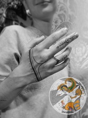 Did this freehand Hand Minimalist Ornaments Tattoo for Kate. Inspired by Indian Mehndi/Henna design. . . . #tattooist #tattoo #tattoodesign #tattooartist #tattooart #berlintattooist #berlintattooartist #indonesiantattooartist #lineworktattoo #cleanlinestattoo #kayontattooatelier #tattoomagazine #tattoer #tattoolovers #customstattoo #tatau #inked #hendjerin #berlinfinest #berlin #finelinetattoo #fingertattoo #smalltattoos #sacredtattoo #mehnditattoo #minimalisttattoo #hennatattoo #tattoofromberlin