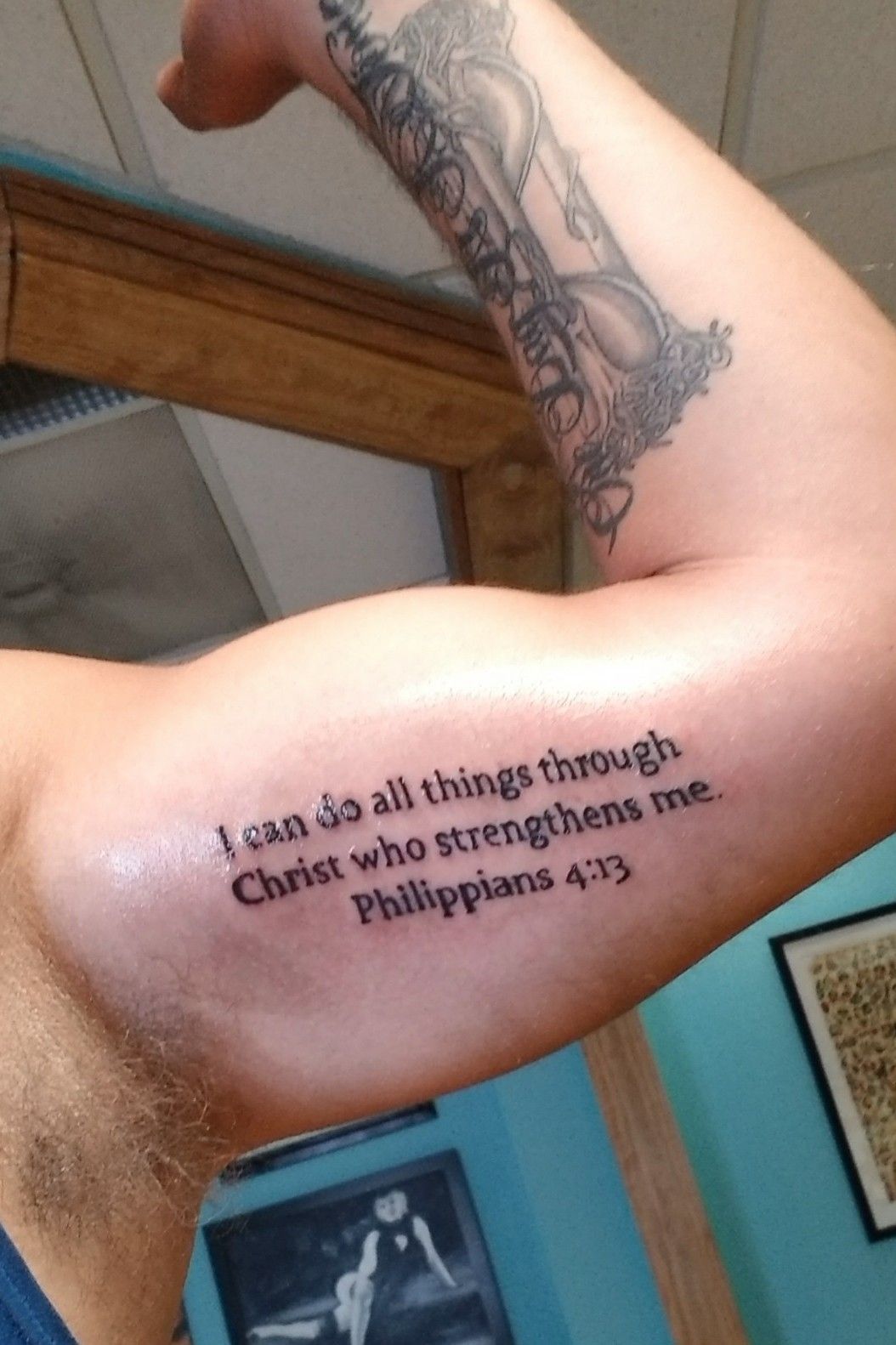 Tattoo uploaded by Mike Hagedorn • Philippians 4:13 tattoo • Tattoodo