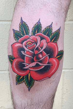 Classic Rose #Boise #Idaho #tattooartist #tattoo #tattoos #ink #tattooart #inked #art #tattooed #tattoolife #artist #tattooer #tattoodesign #tattooideas #tattoostyle #tattooshop #bodyart  #instatattoo #tattoosofinstagram #drawing #americanatattoos #AmericanTraditional #rose #rosetattoo 