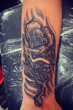Free hand rose I did today 